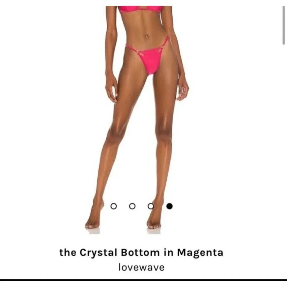 lovewave the Crystal Bottom Magenta Pink Swim